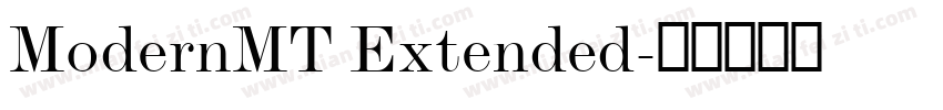 ModernMT Extended字体转换